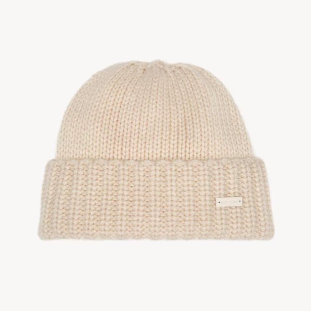 Cream Knit Beanie